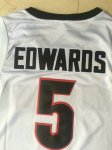 NBA 5 Edwards Georgia Maillot blanc noir